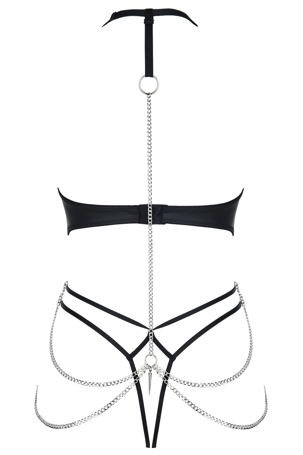 schwarzer Ketten-Body DDLitai001 - XXL-1